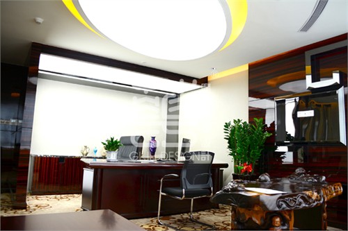 古源液總部辦公室裝飾工程設計項目_美國室內設計中文網